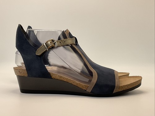 Naot women blue wedge ankle - women's,