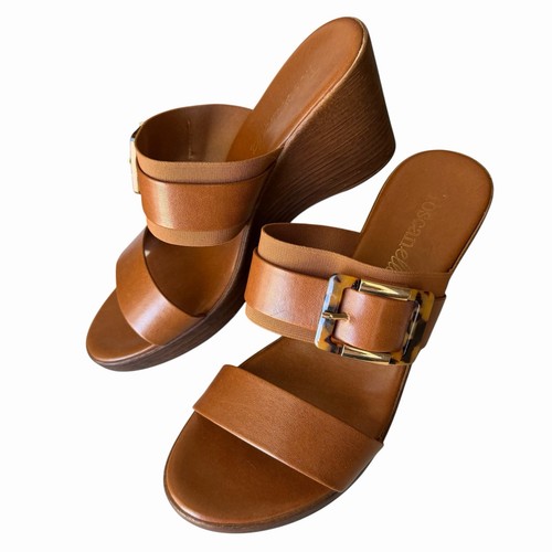 Toscanella leather wedge - toscanella,