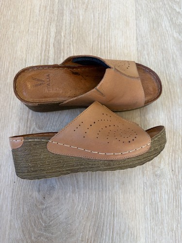 Made italy leather platform - leather,