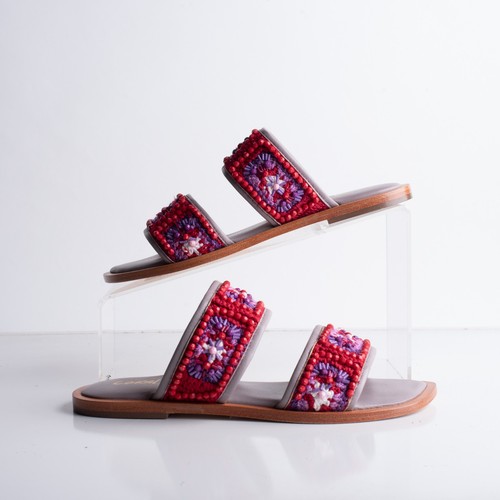 Anthropologie coral blue red - anthropologie,