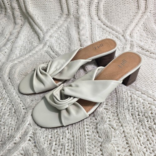 Jill leather knot - leather, slide