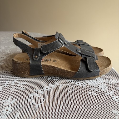 Haflinger grey leather strap - haflinger,