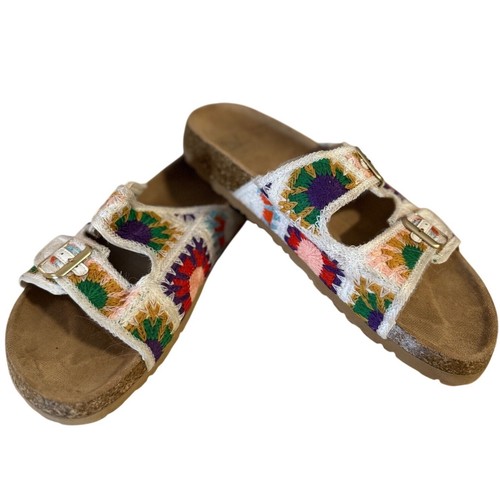 Cork granny square sandals - granny,