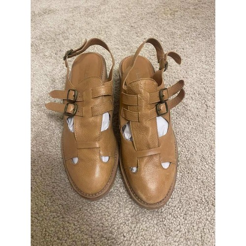 Silent tan leather caged - d,